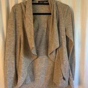 Sweet Rain tan zip front sweater